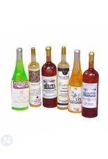 Bouteilles de vin (assort. 6) miniatures