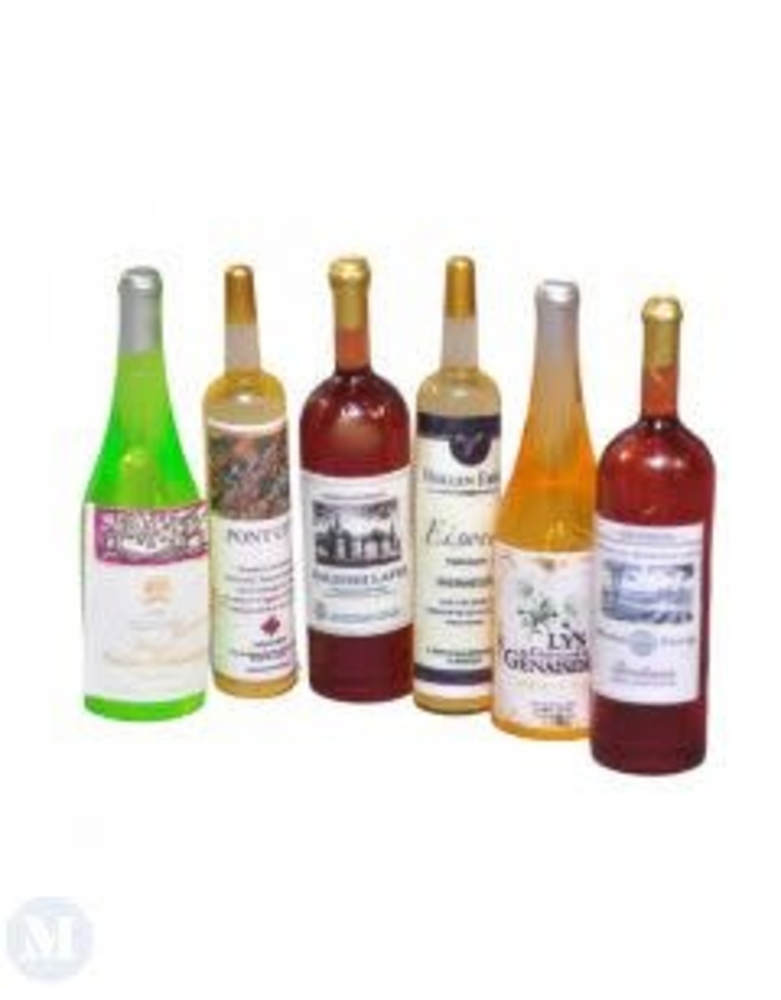 Bouteilles de vin (assort. 6) miniatures