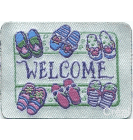 Paillasson « Welcome » bleu miniature 1:12