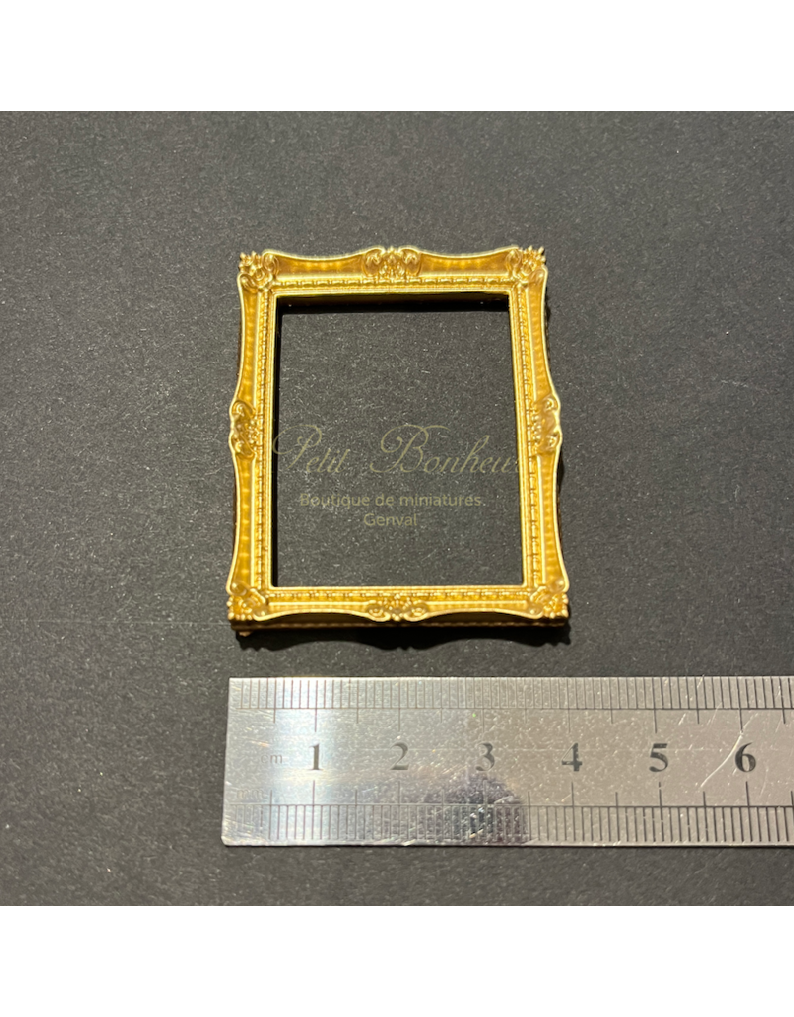 Cadre doré (5,1x4cm) miniature 1:12