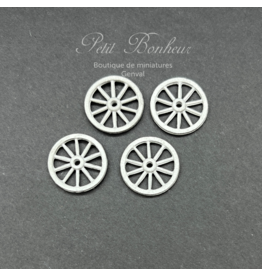 Roues 1x16mm (4) miniatures 1:12