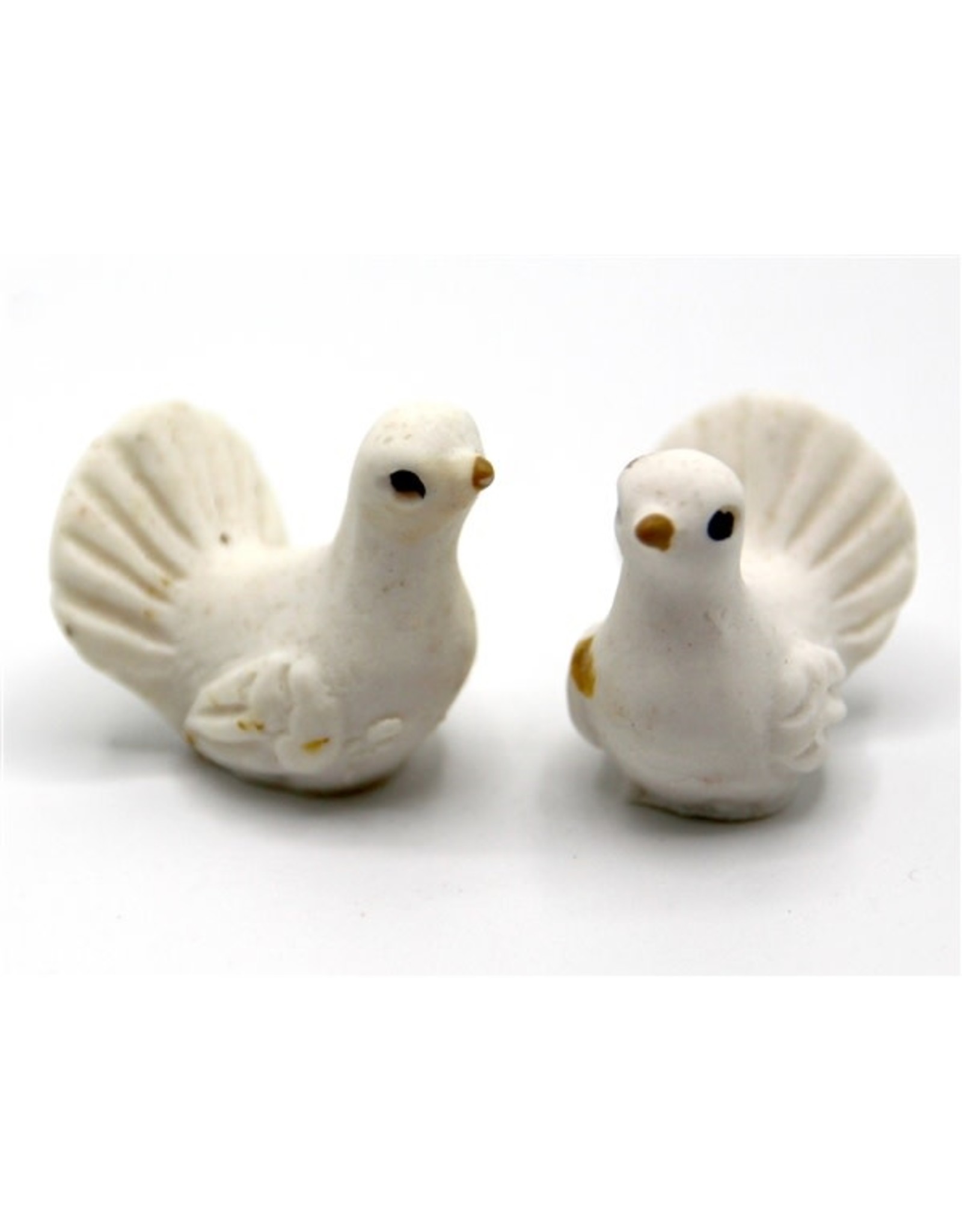 Couple de colombes miniature 1:12