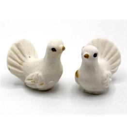 Couple de colombes miniature 1:12