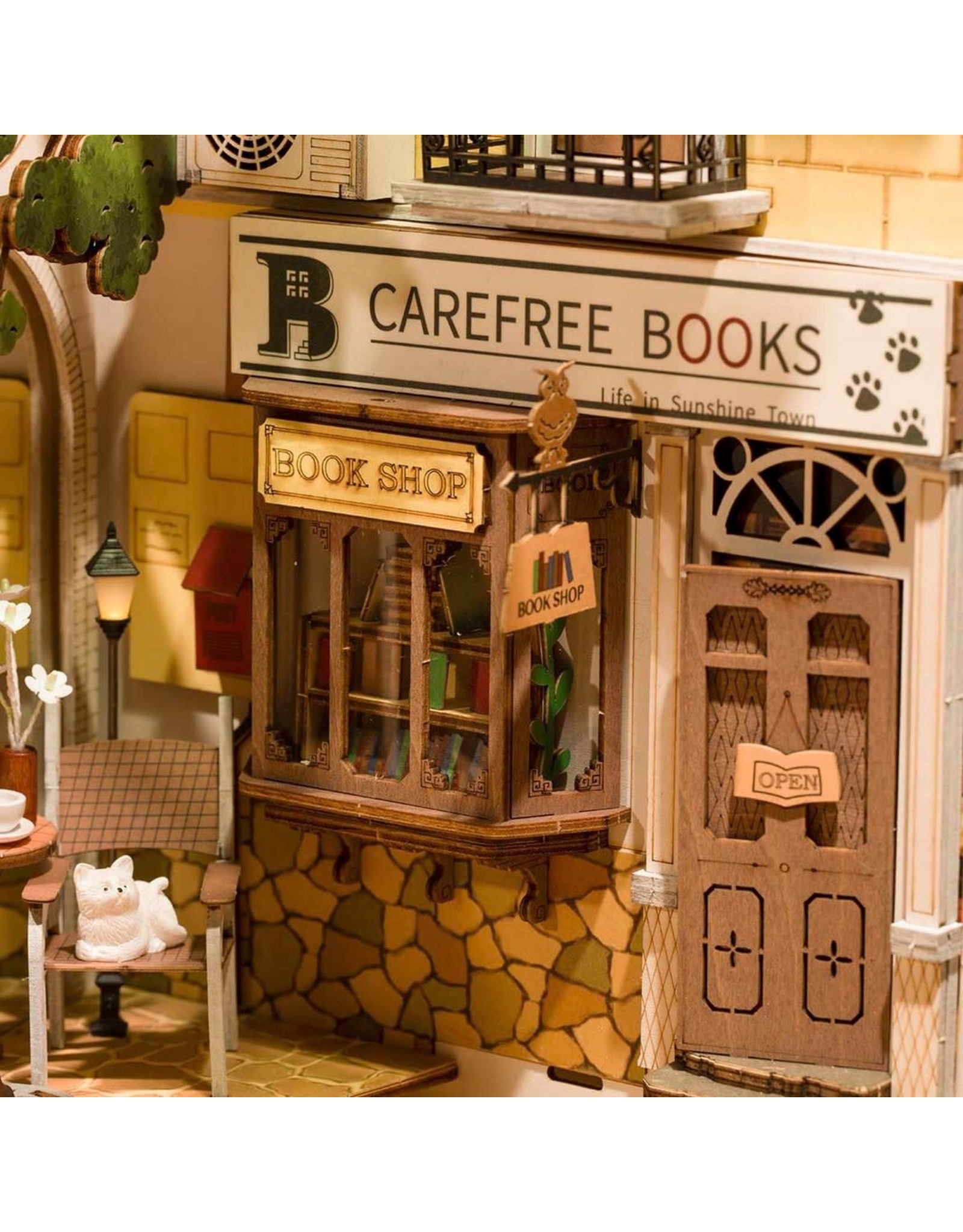 Rolife Sunshine Town (Book Nook) TGB02 - Rolife DIY Miniature Dollhouse