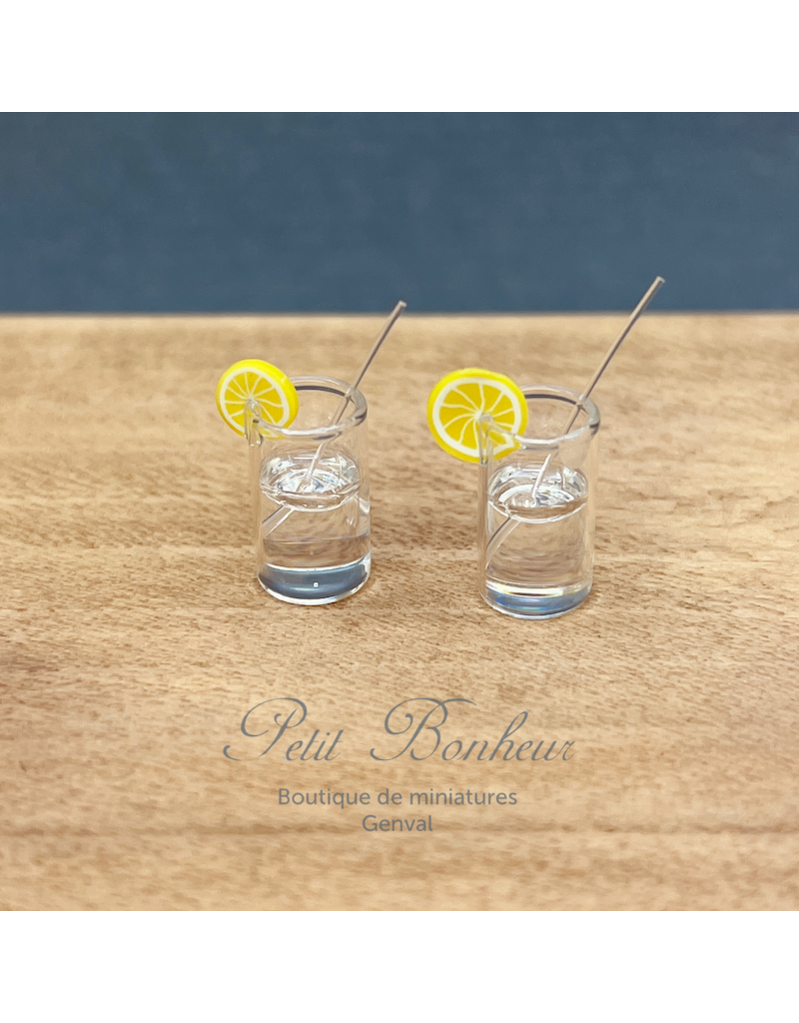 Verres de limonade (2) miniatures 1:12