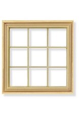 Grande fenêtre carrée miniature 1:12