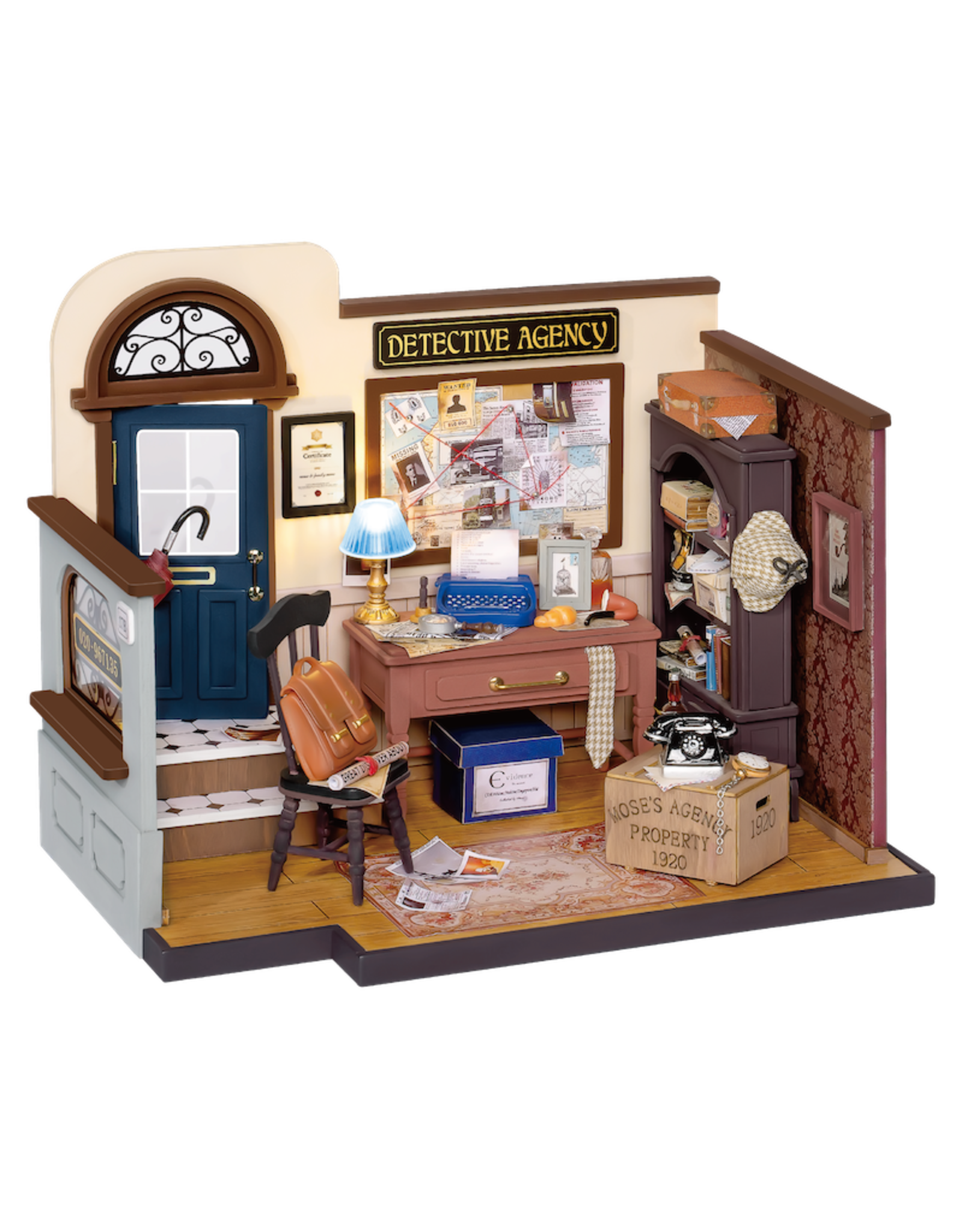 Rolife Mose’s Detective Agency DG157 - Rolife DIY Miniature Dollhouse