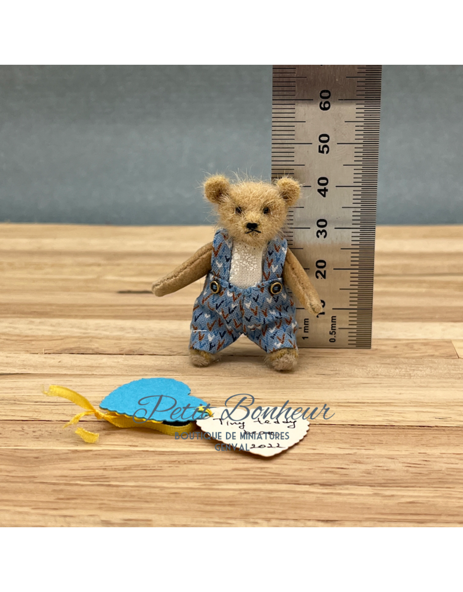 Mini Oursons en peluche - Ours en peluche - Mini figurines porte-bonheur -  10 pieces - Safari - 2 cm