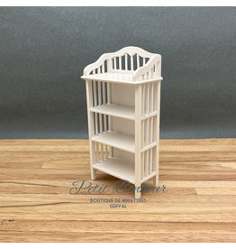 Etagère blanche miniature 1:12