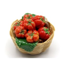 Panier de tomates miniature 1:12