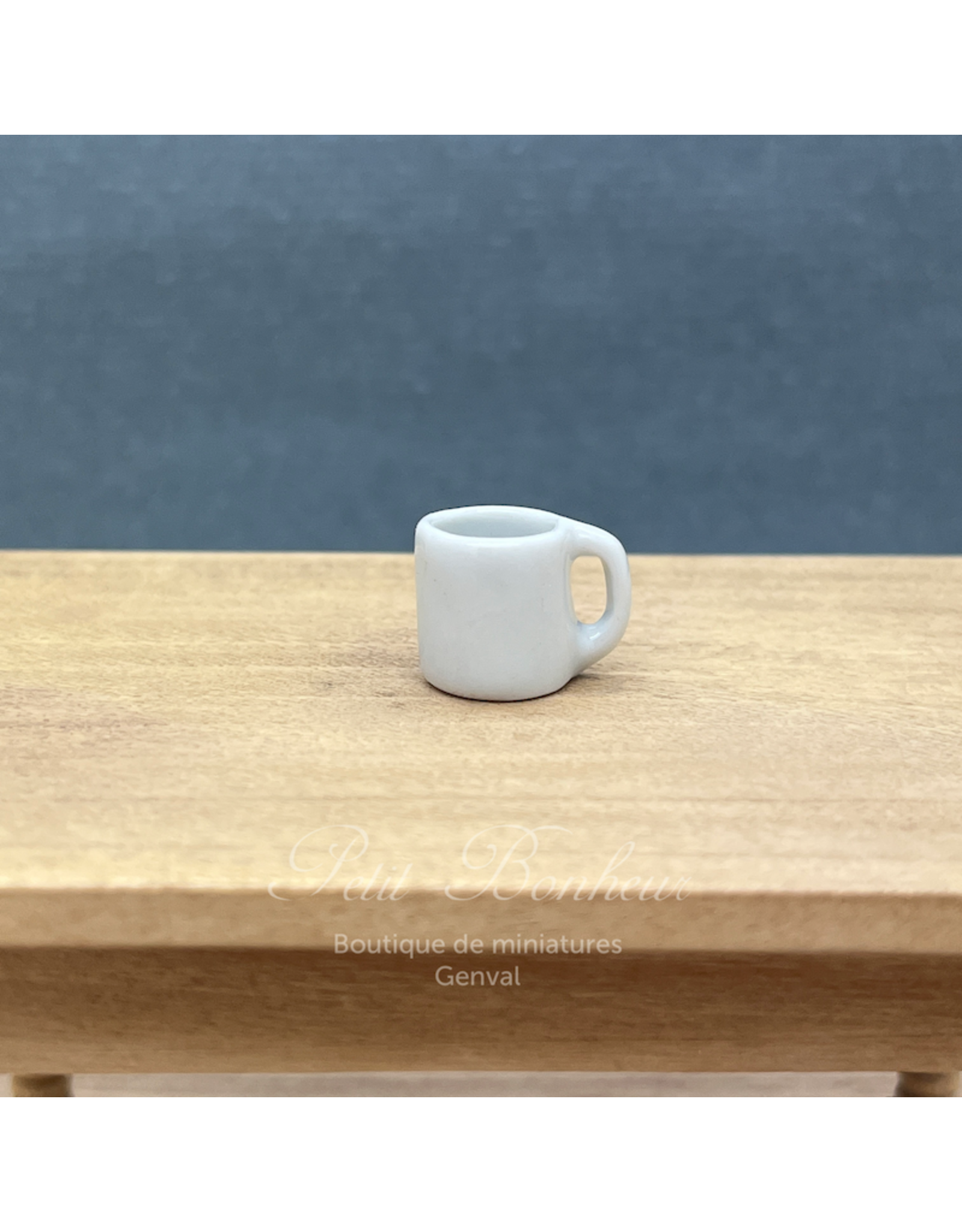 Mug blanc miniature 1:12