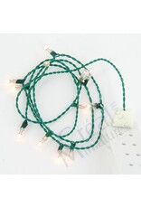 Guirlande de Noël (12 lampes blanches) miniature 1:12 Guirlande de Noël (12 lampes blanches) miniature 1:12