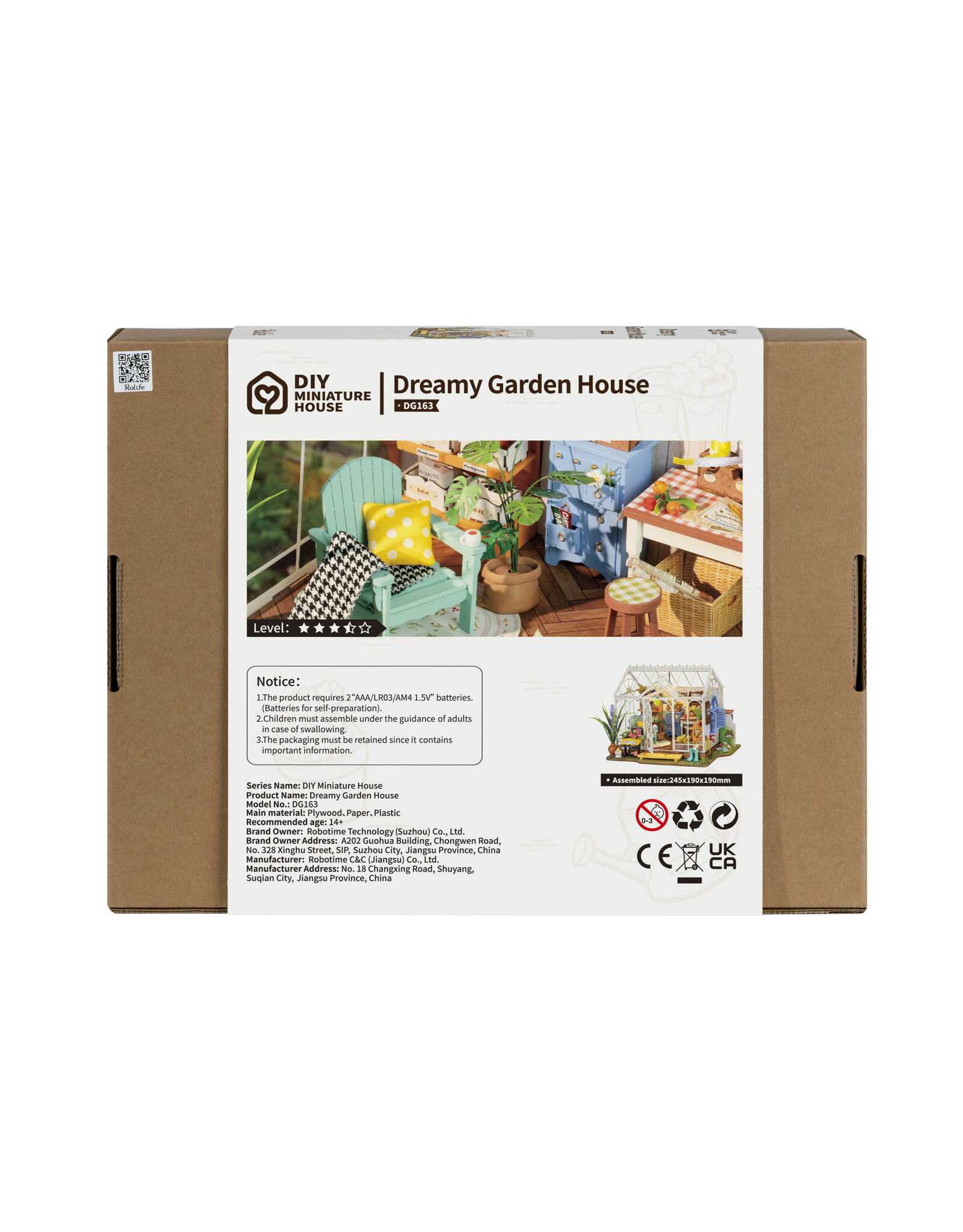 Rolife Dreamy Garden House DG163 - Rolife DIY Miniature Dollhouse