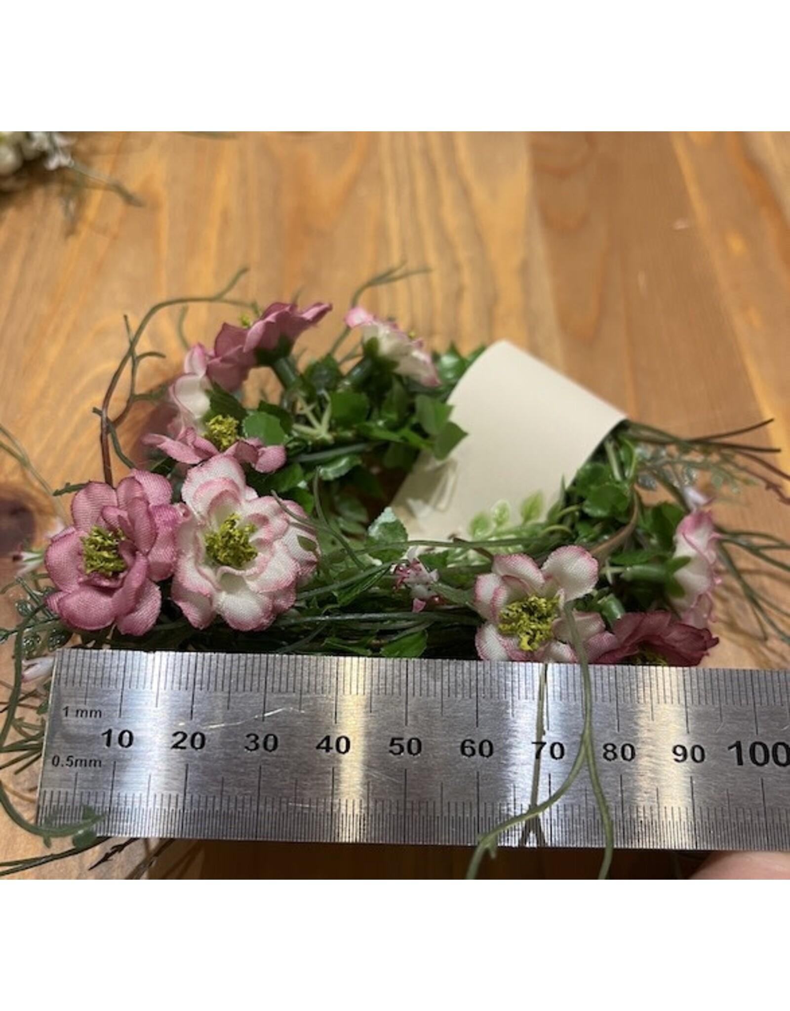 Guirlande de fleurs roses 90cm