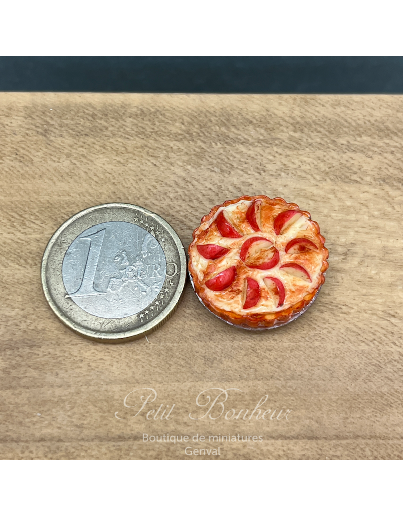 Tarte aux pommes miniature 1:12