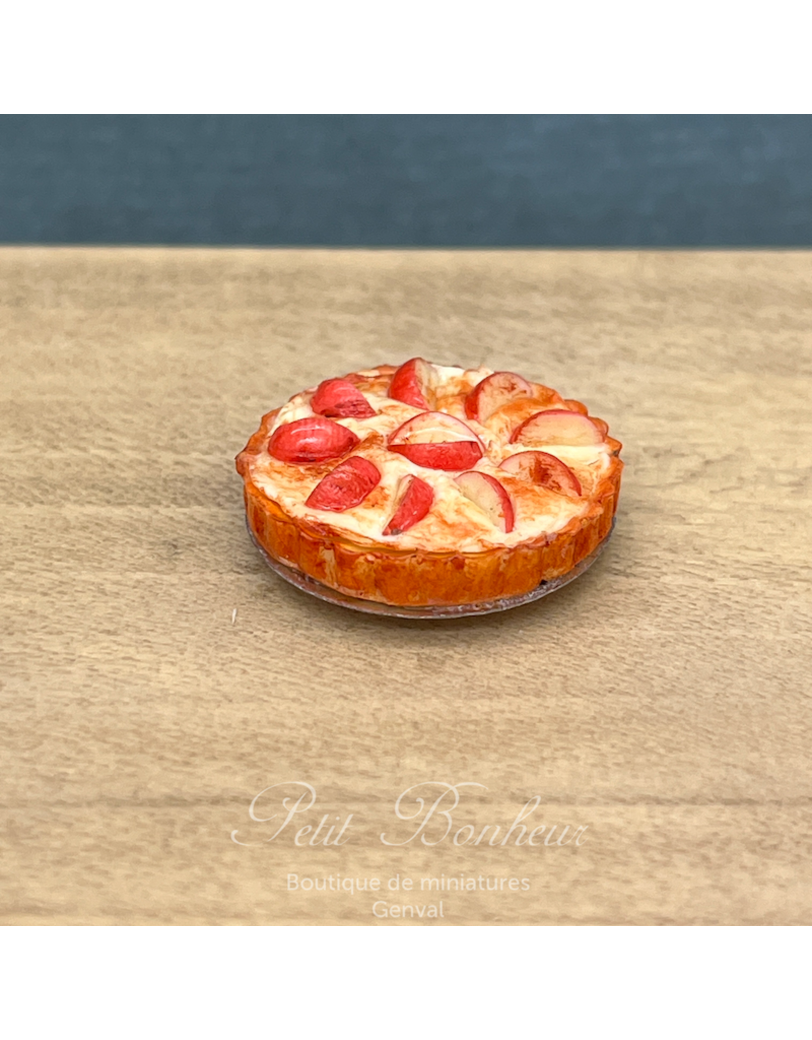 Tarte aux pommes miniature 1:12