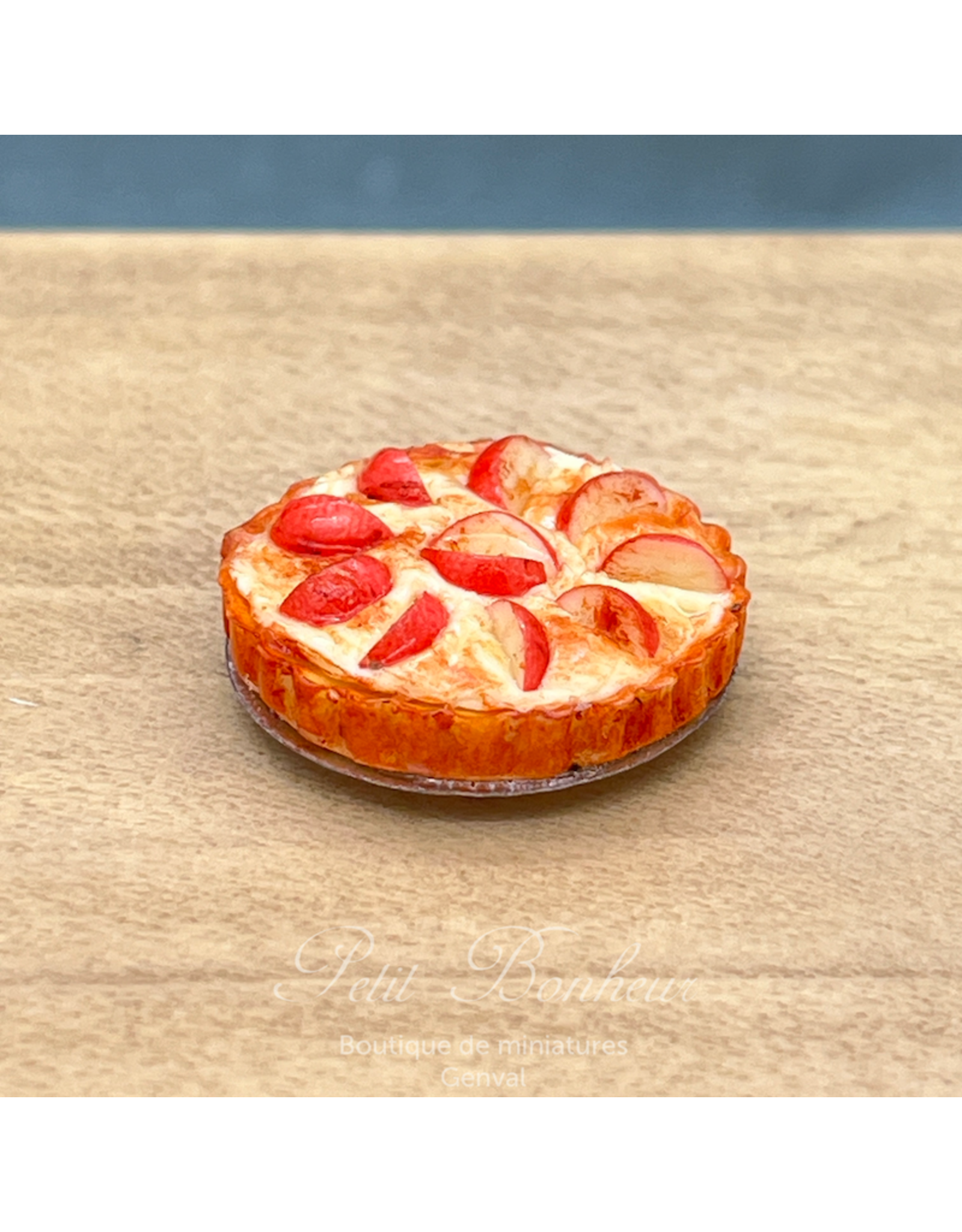 Tarte aux pommes miniature 1:12