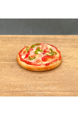 Pizza au jambon miniature 1:12