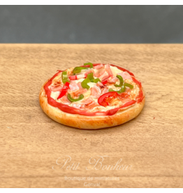 Pizza au jambon miniature 1:12