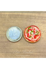 Pizza au jambon miniature 1:12