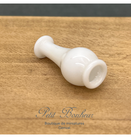 Abat-jour blanc type lampe à huile, miniature 1:12