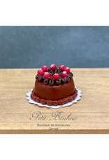 Gâteau Forêt Noire (1 part coupée) miniature 1:12