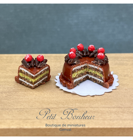 Gâteau Opéra (1 part coupée) miniature 1:12