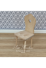 Chaise paysanne non vernie miniature 1:12