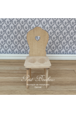 Chaise paysanne non vernie miniature 1:12