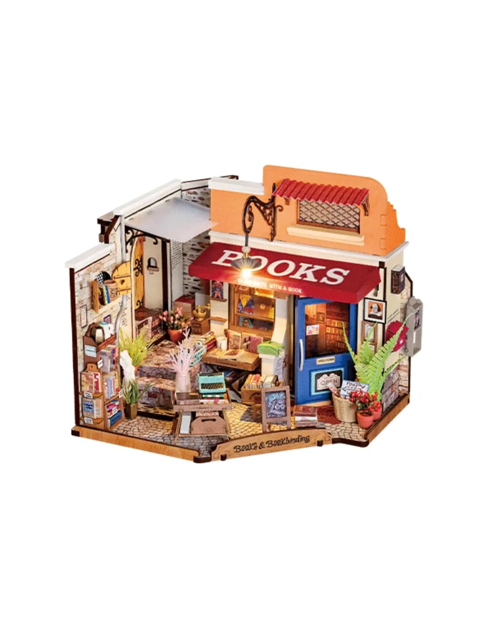 Rolife Corner Bookstore DG164 - Rolife DIY Miniature Dollhouse