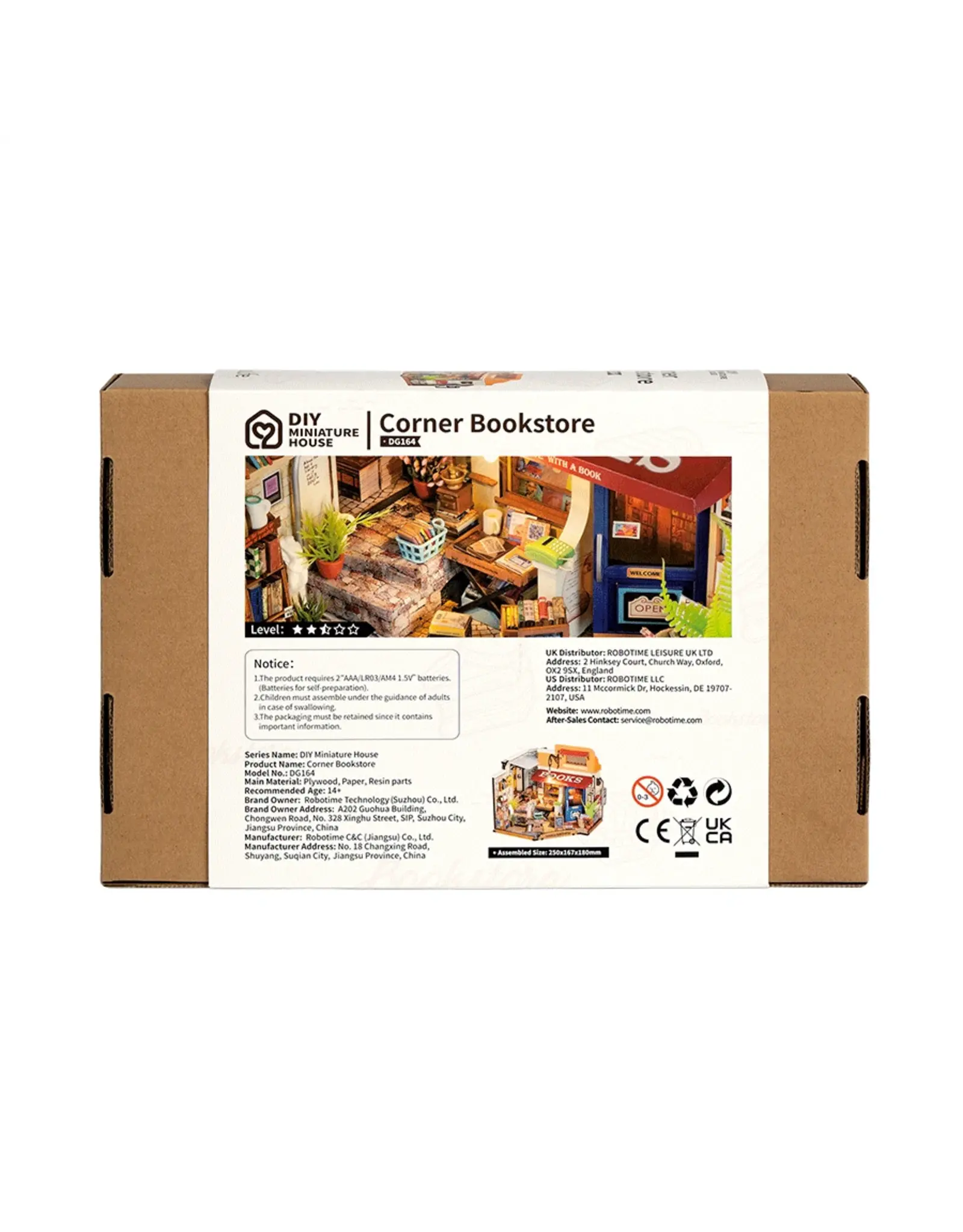 Rolife Corner Bookstore DG164 - Rolife DIY Miniature Dollhouse