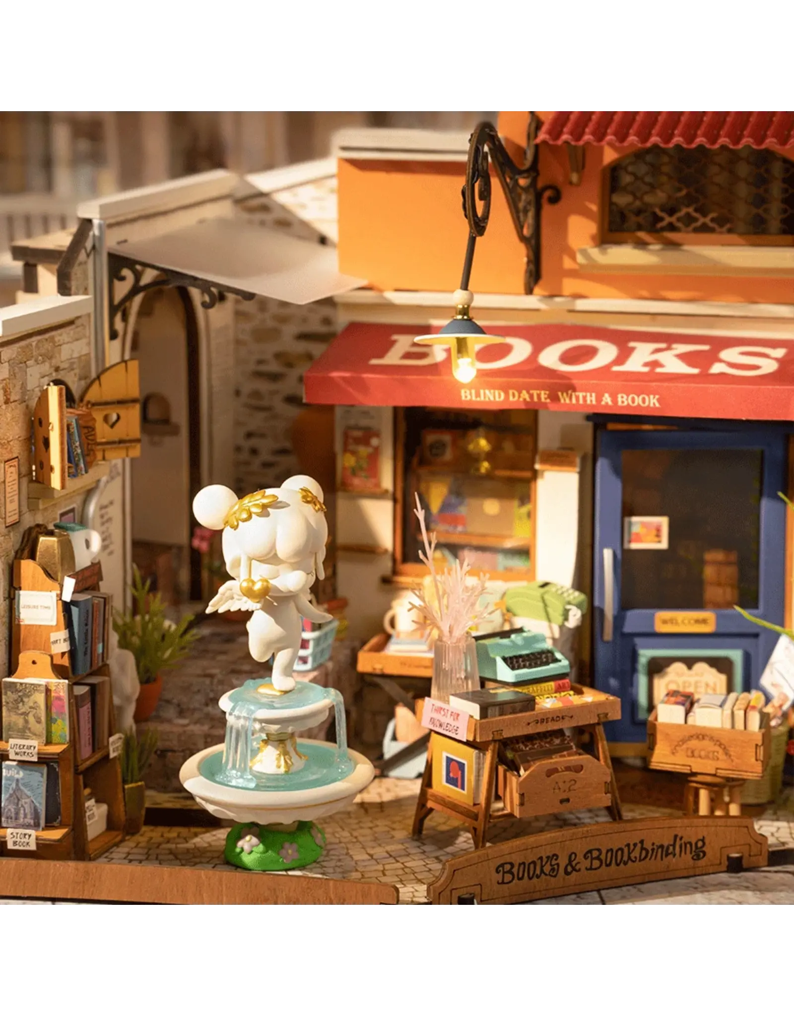 Rolife Corner Bookstore DG164 - Rolife DIY Miniature Dollhouse