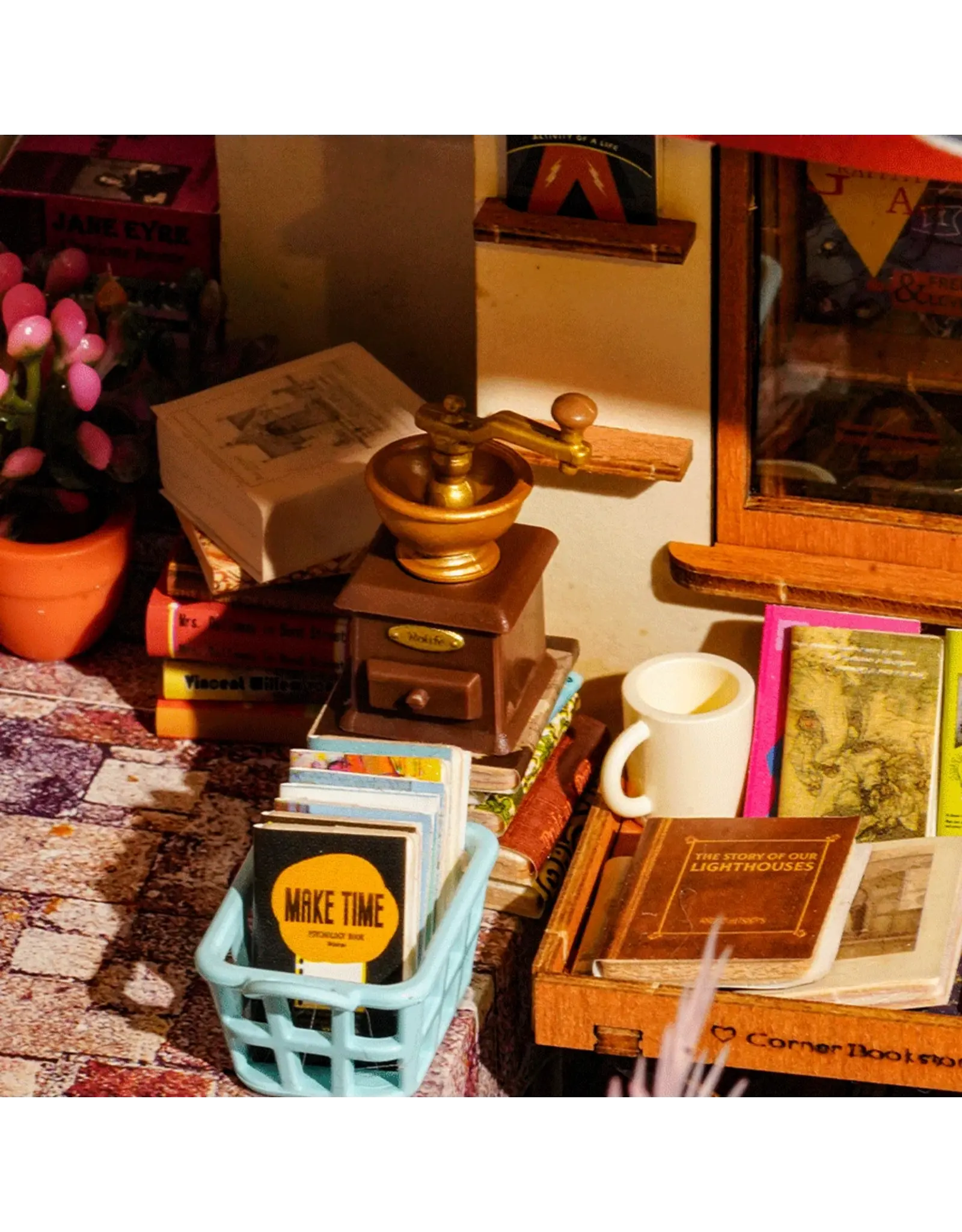 Rolife Corner Bookstore DG164 - Rolife DIY Miniature Dollhouse