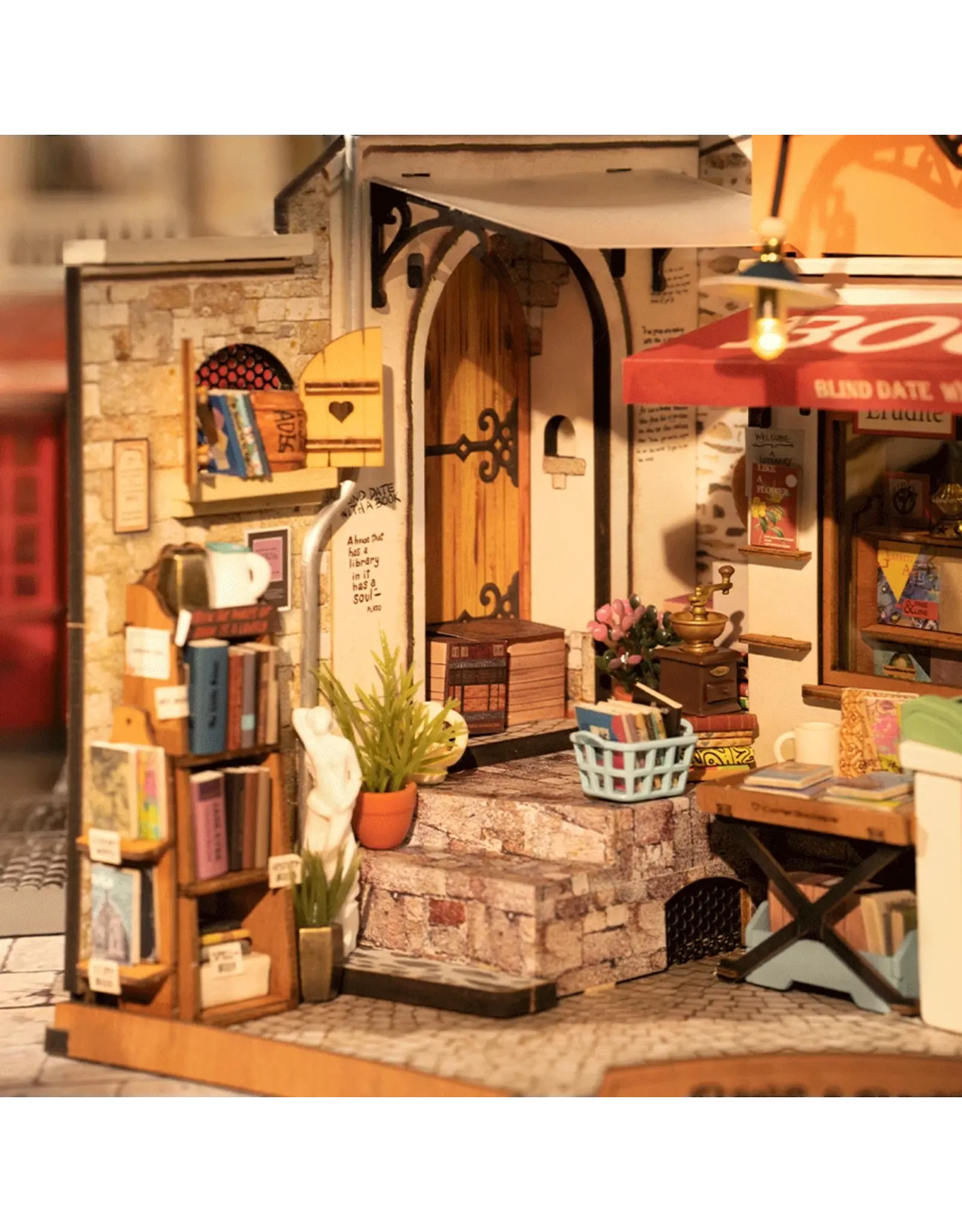 Rolife Corner Bookstore DG164 - Rolife DIY Miniature Dollhouse