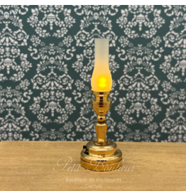 Lampe à huile de table LED miniature 1:12