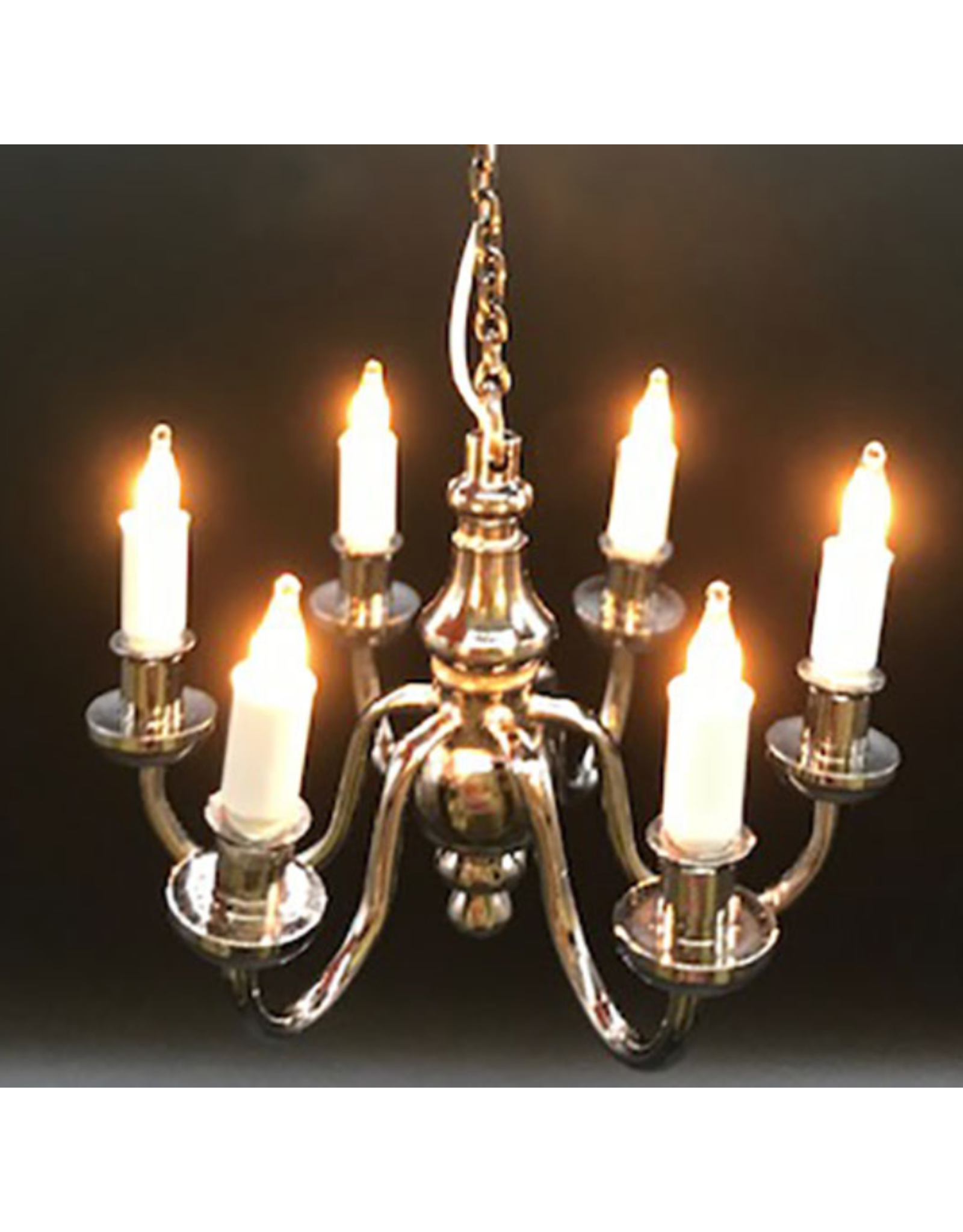 Lustre 6 bougies miniature 1:12