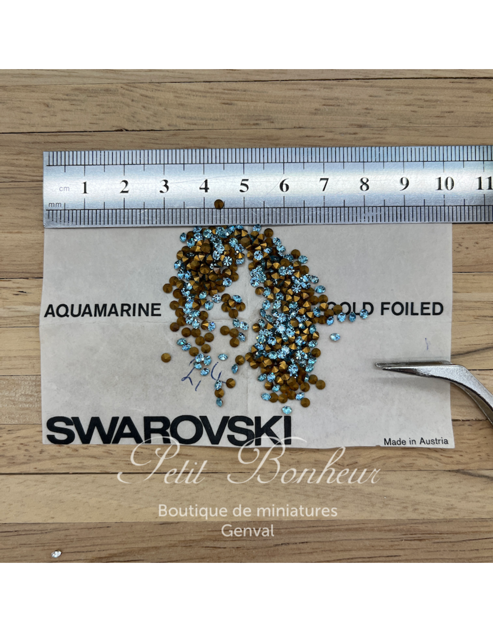 Swarovski Strass Swarovski 2,4 mm fond conique (10 pc)