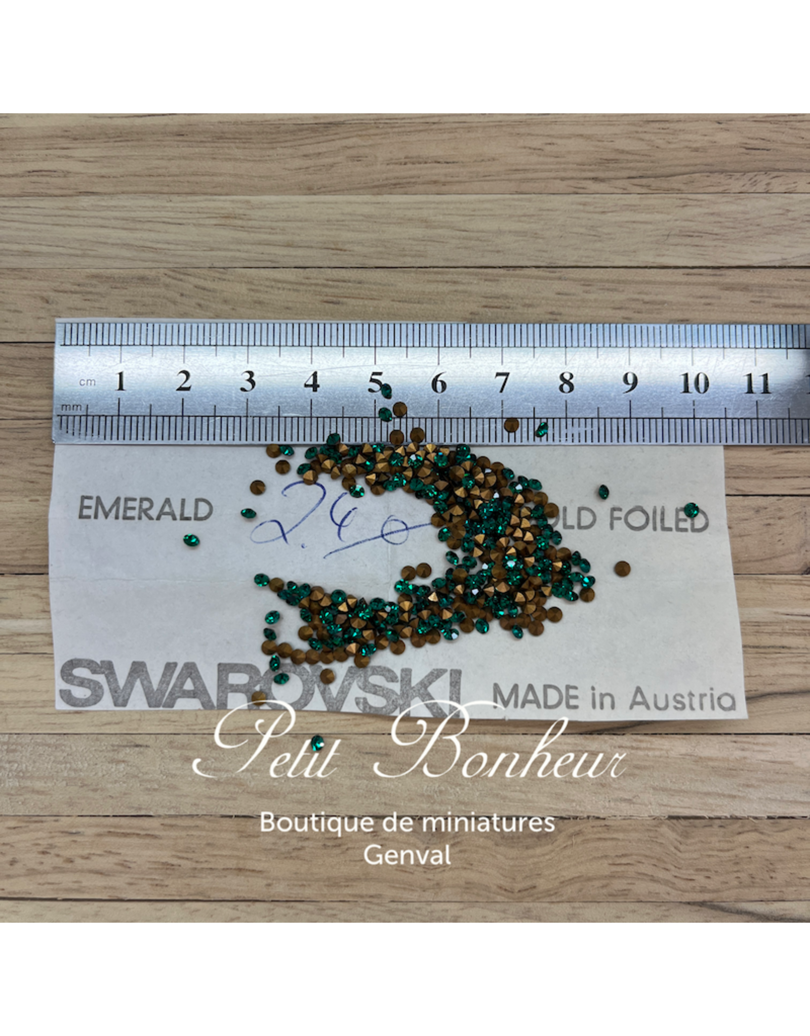 Swarovski Strass Swarovski 2,4 mm fond conique (10 pc)