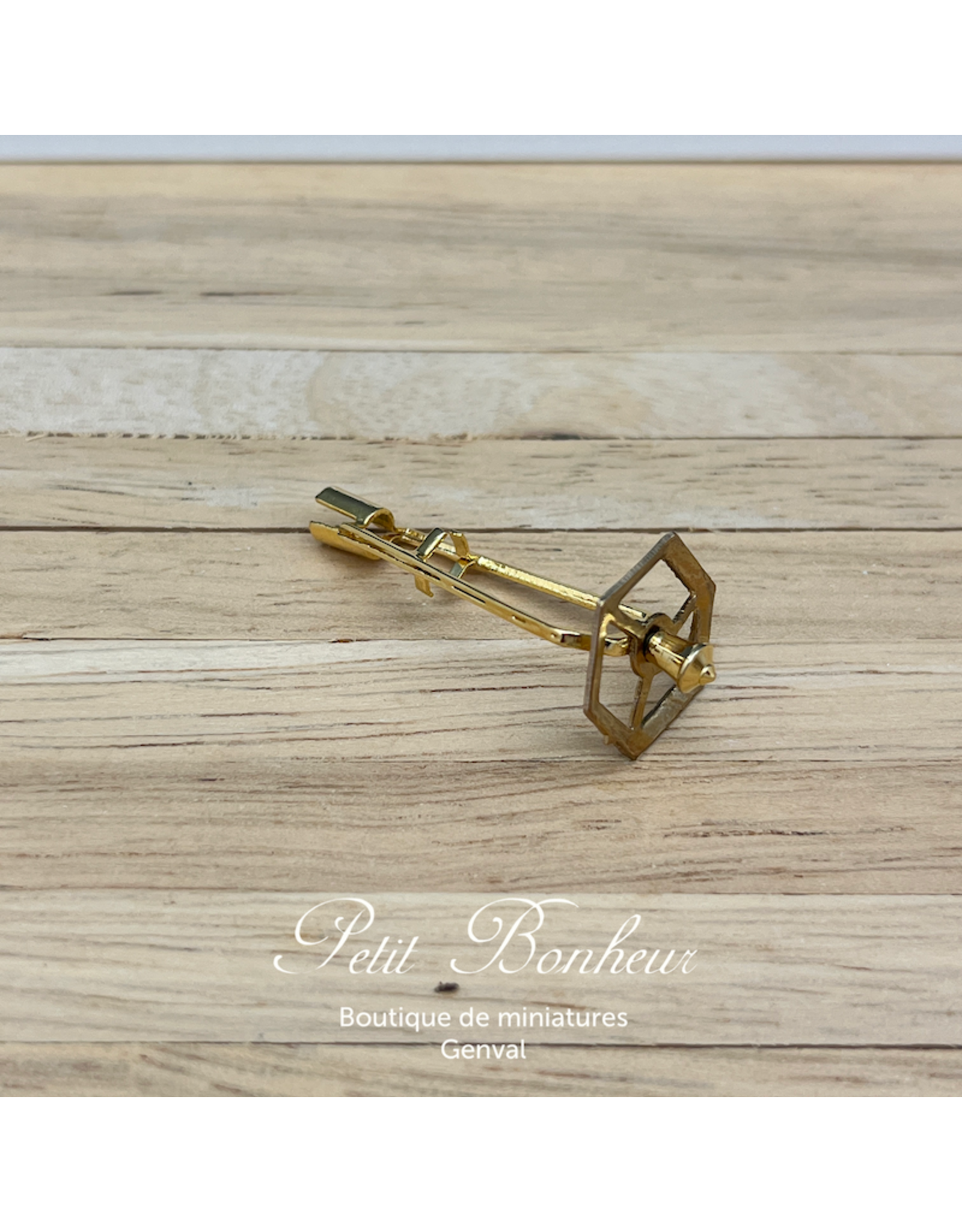 Ossature d'abat-jour hexagonal miniature 1:12