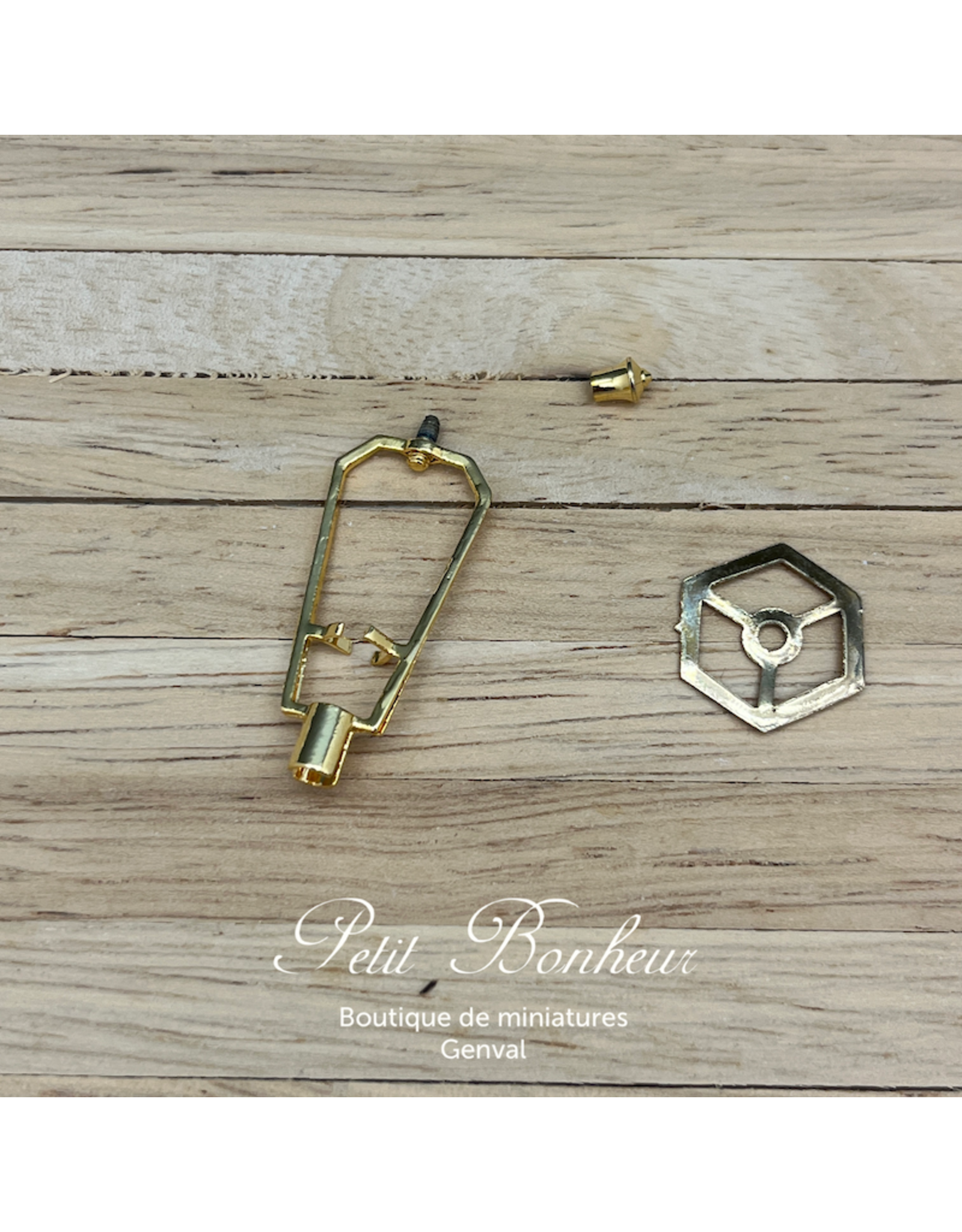 Ossature d'abat-jour hexagonal miniature 1:12