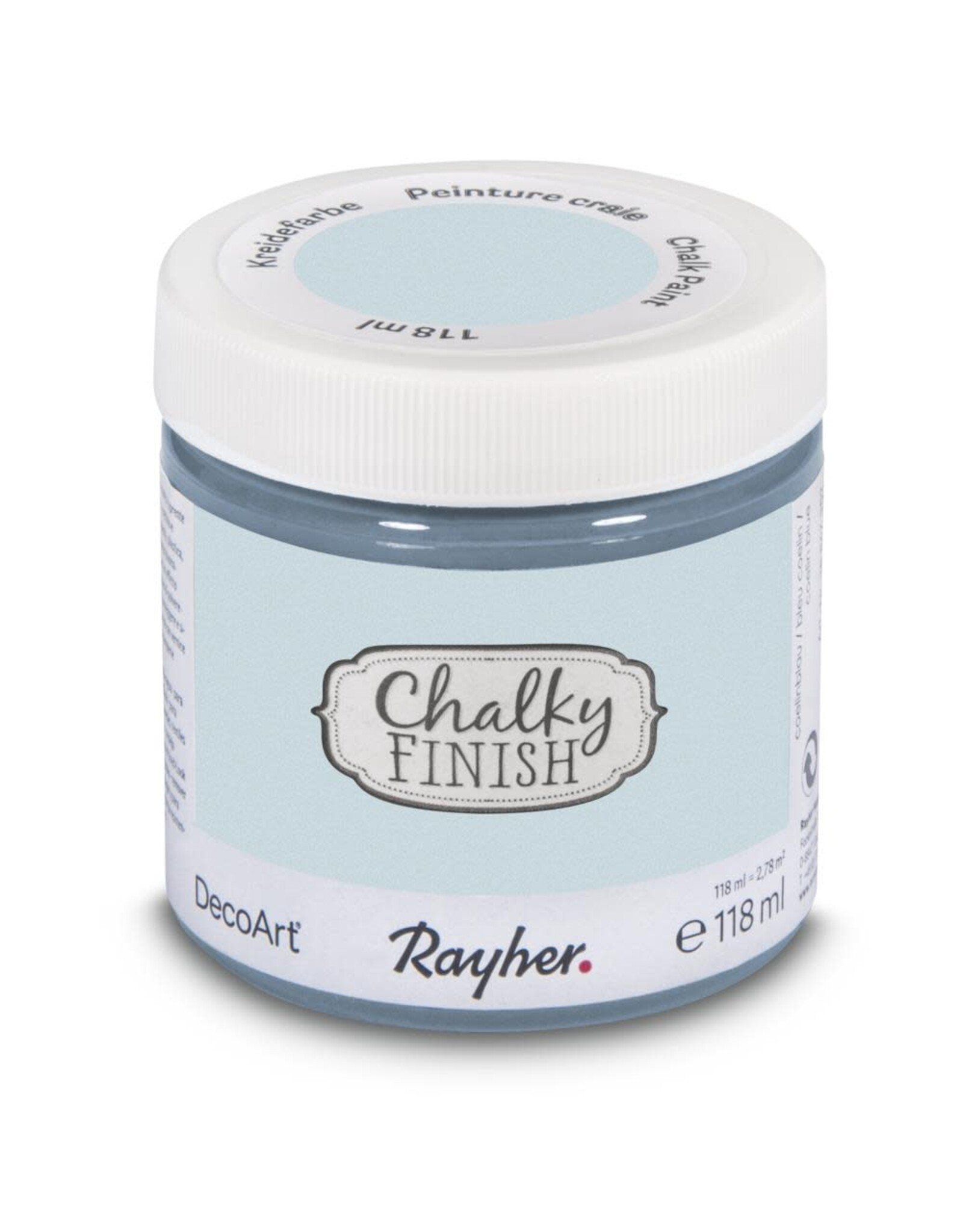 Rayher Peinture Chalky Finish 118 ml Bleu gris 566