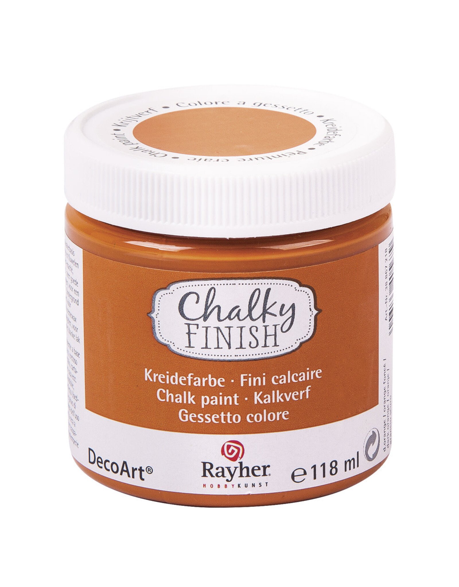 Rayher Liquidation Peinture Chalky Finish 118 ml Orange foncé 218