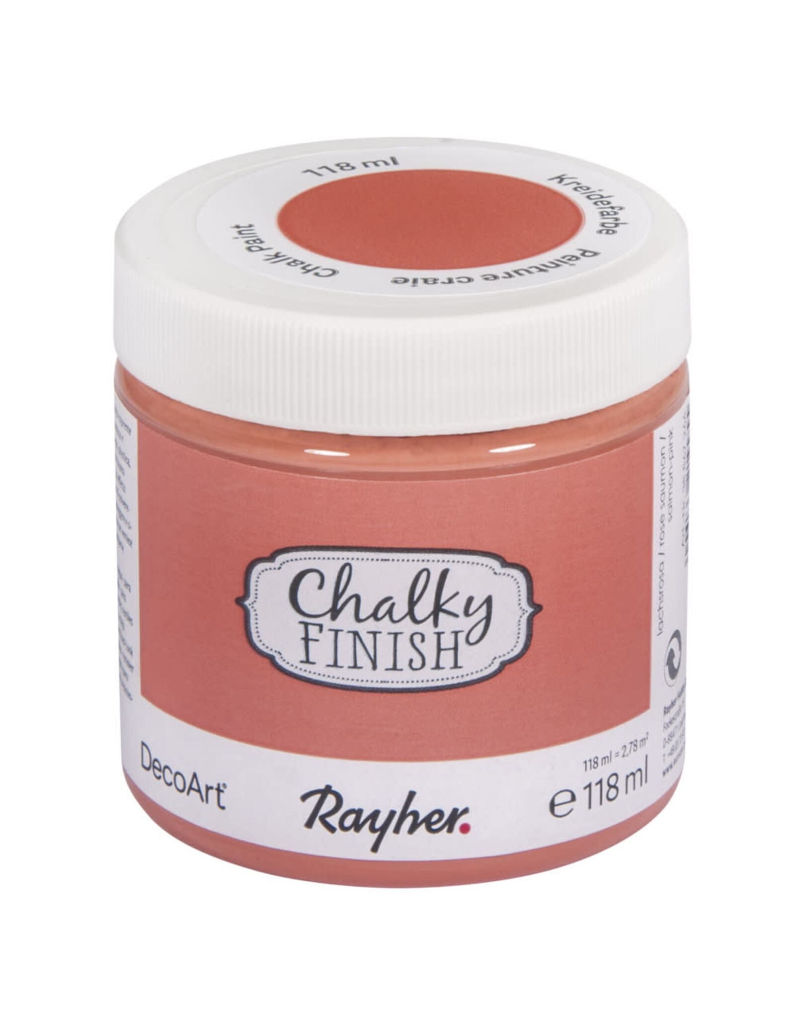 Rayher Liquidation Peinture Chalky Finish 118 ml Rose saumon 266