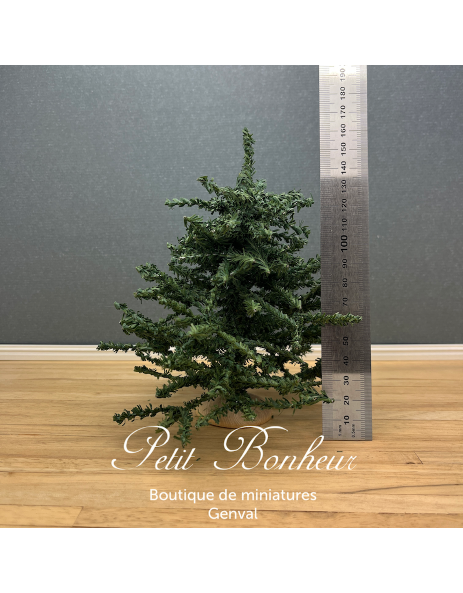 Grand sapin de Noël (16cm) miniature 1:12