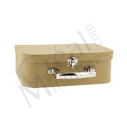 Grande valise vide en papier maché