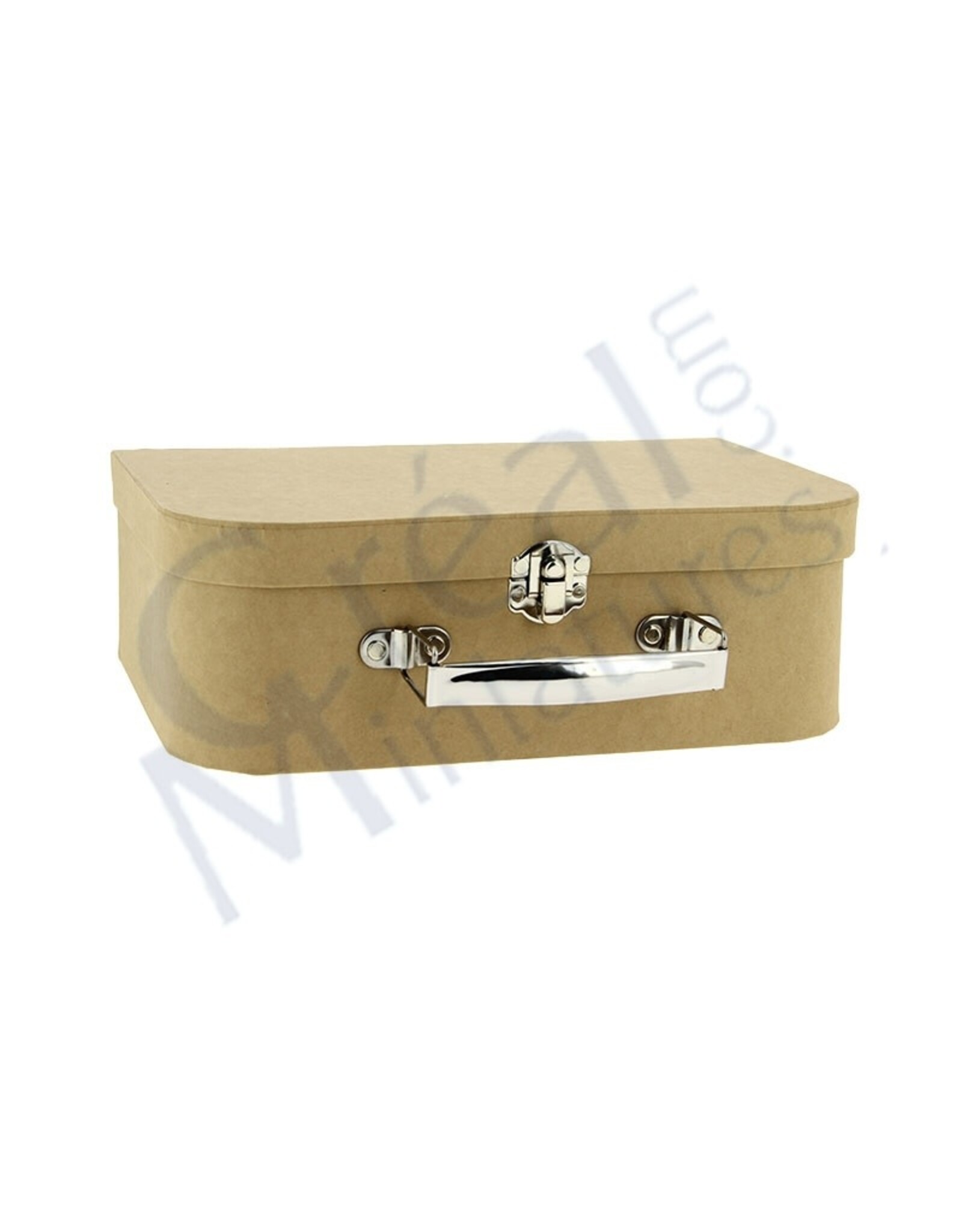 Grande valise vide en papier maché