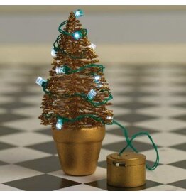 Guirlande de Noël blanche LED, 10 lampes (piles non incluses)