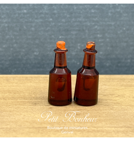 Bouteilles d'huile (2) sans étiquette miniatures 1:12