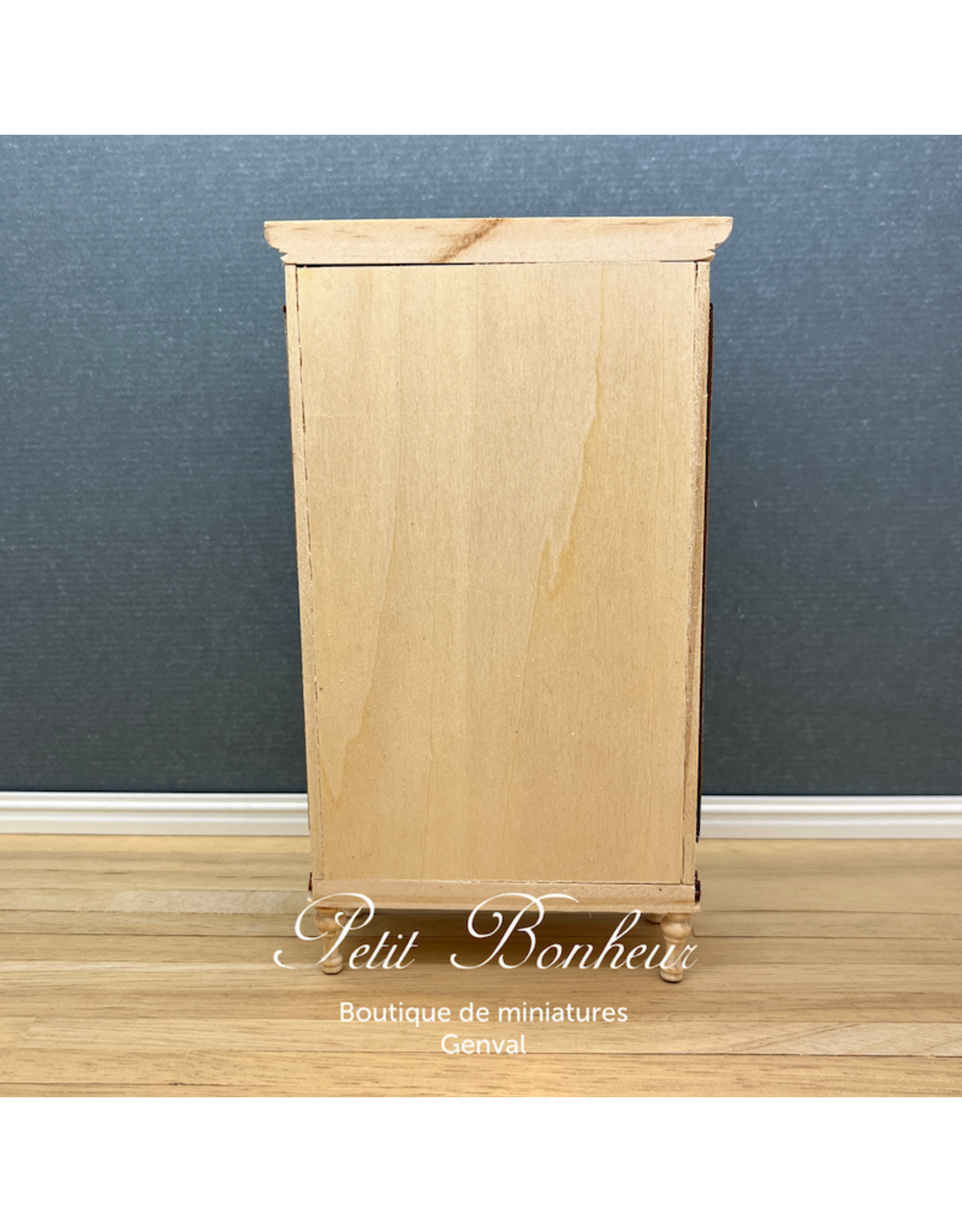 Armoire prestige non vernie, miniature 1:12