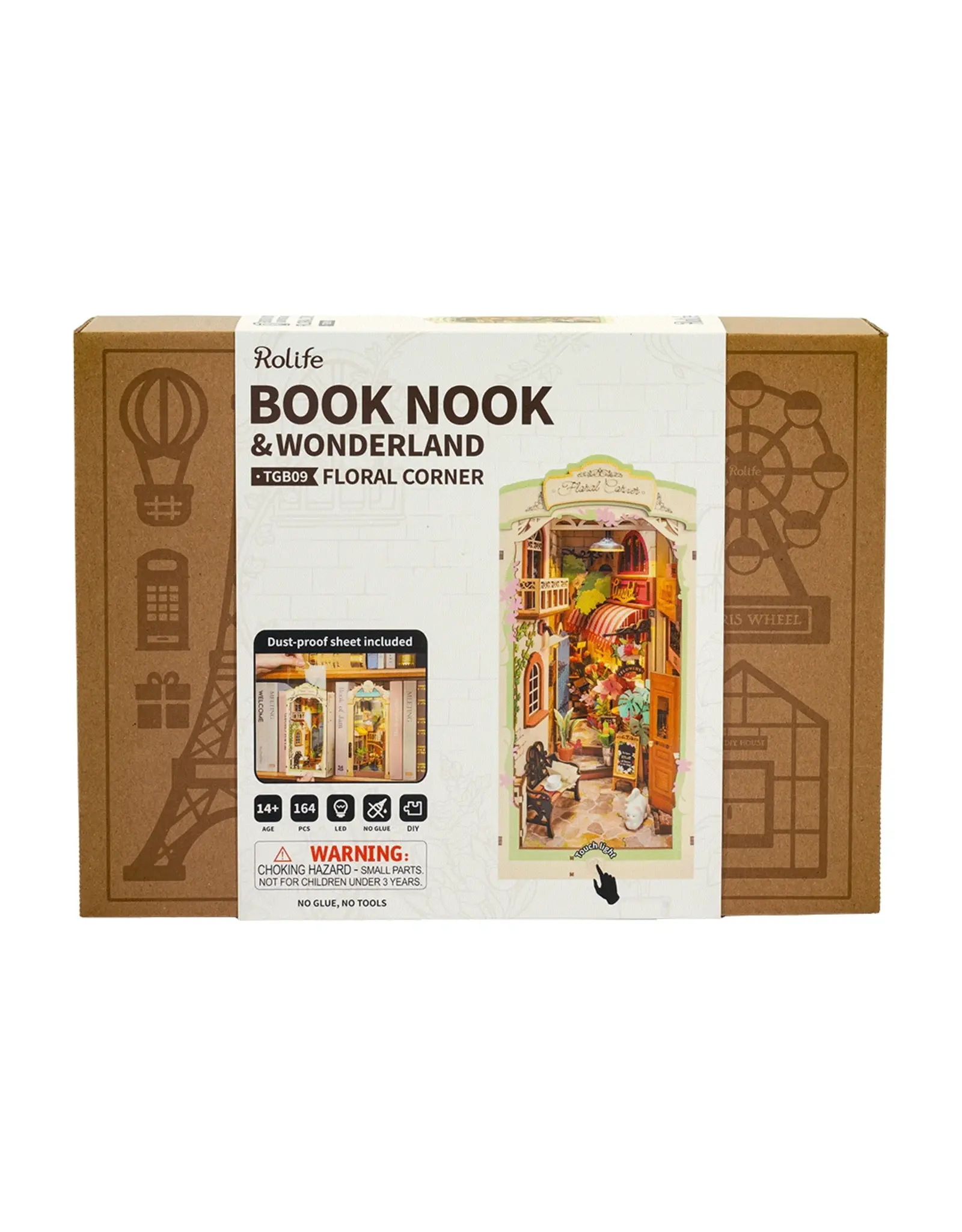 Rolife Floral Corner - Coin Fleuri (Book Nook) TGB09 - Rolife DIY Miniature Dollhouse